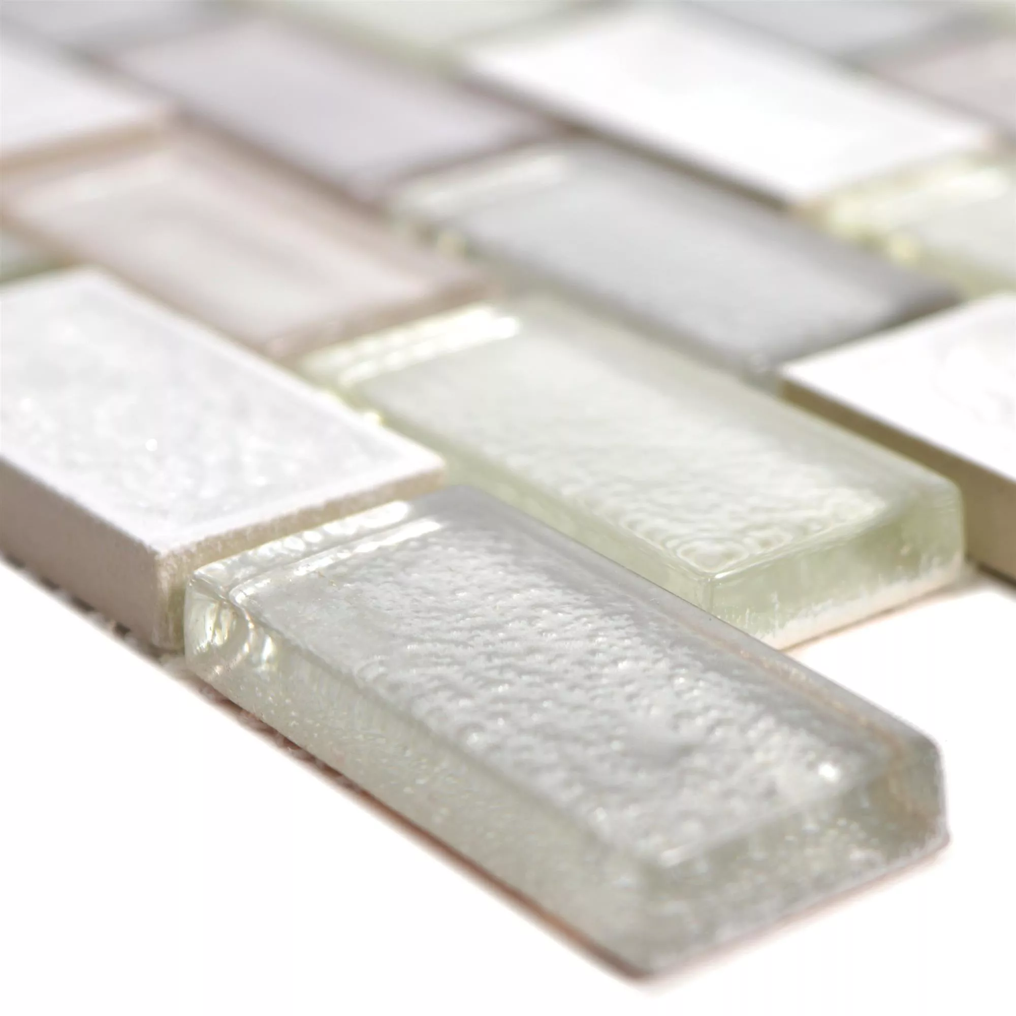 Glass Ceramic Mosaic Tiles Mirasol White Glass Ceramic Mosaic Tiles Mirasol White