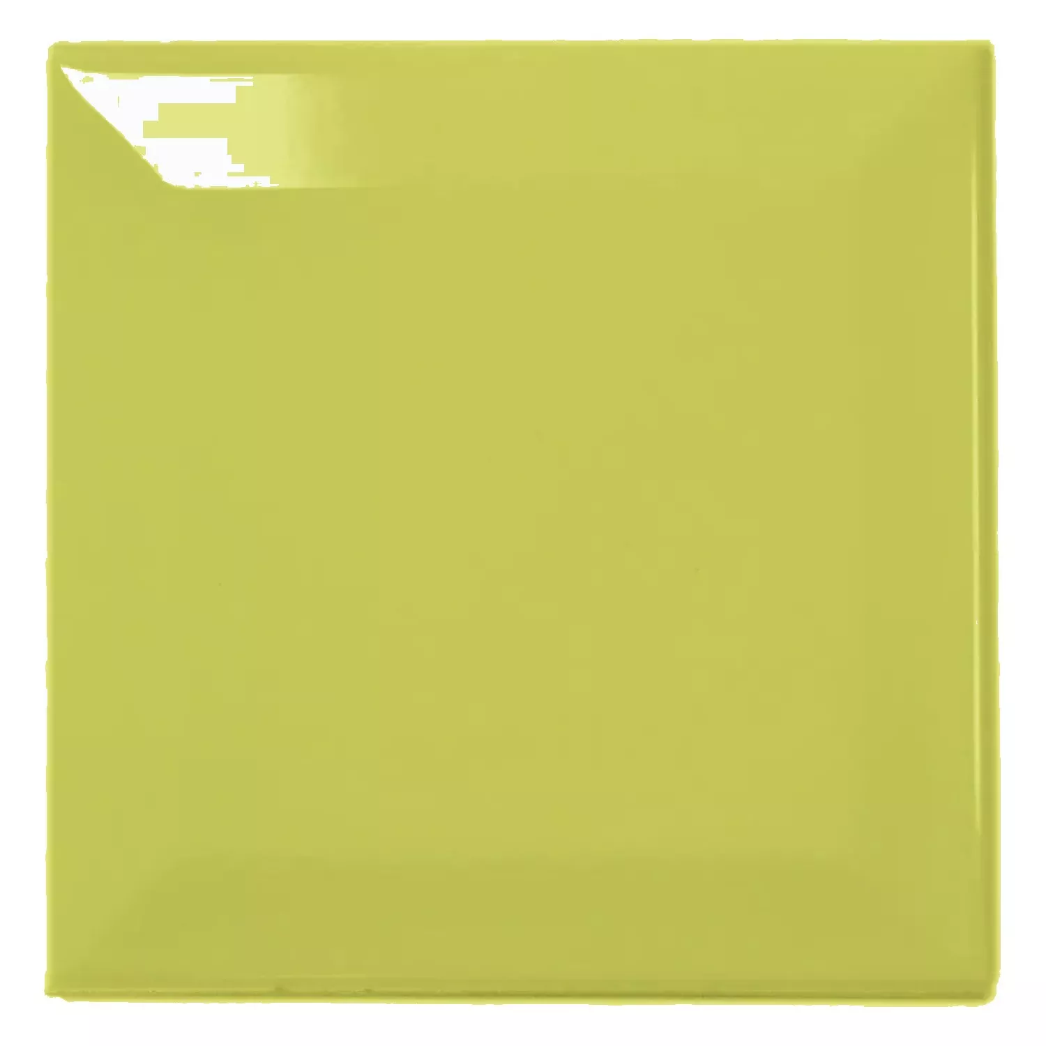 Metro tile Green Glossy 10x10 cm Facet Catarina Pistacho