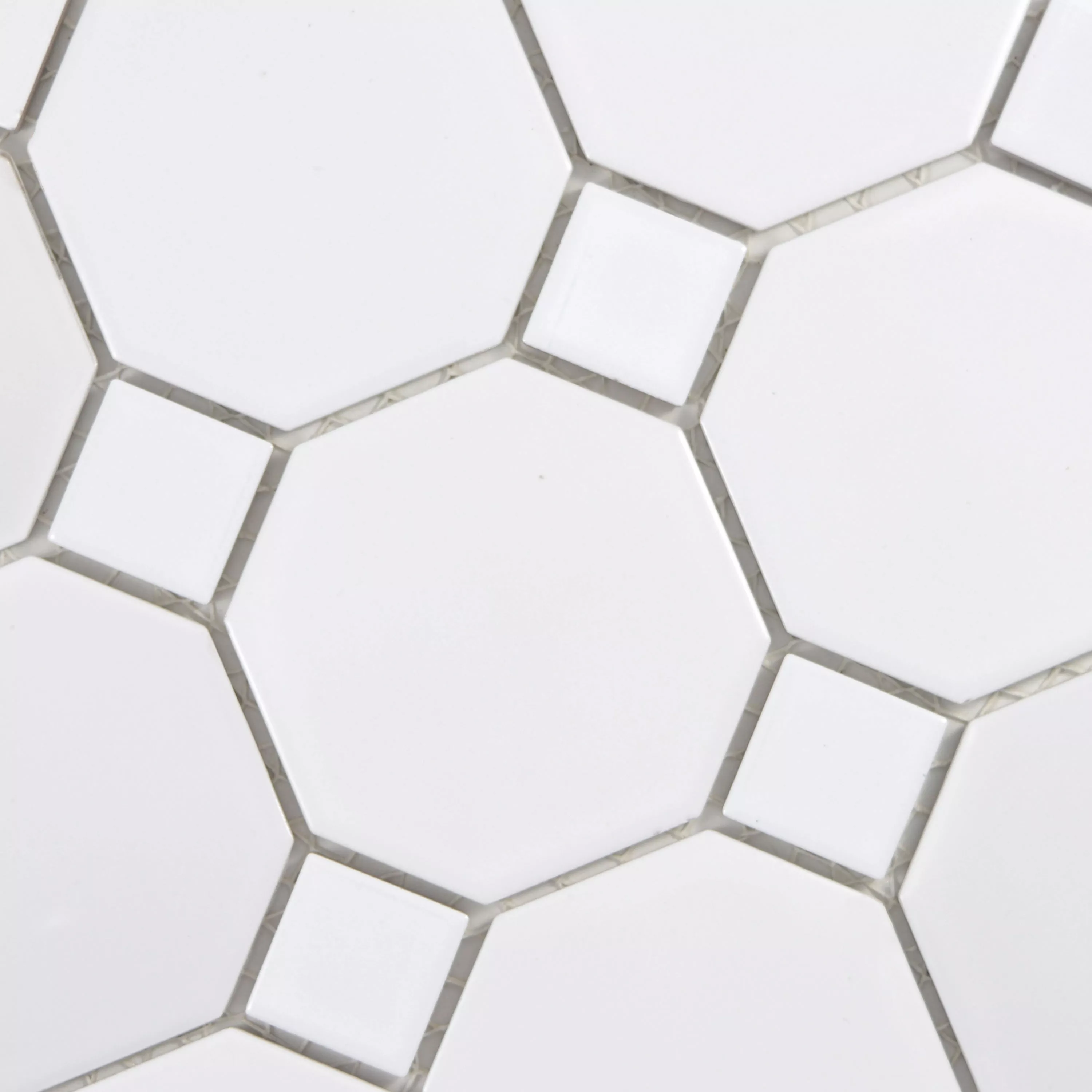 Ceramic Mosaic Tiles Octagon Fürstenberg Blanc