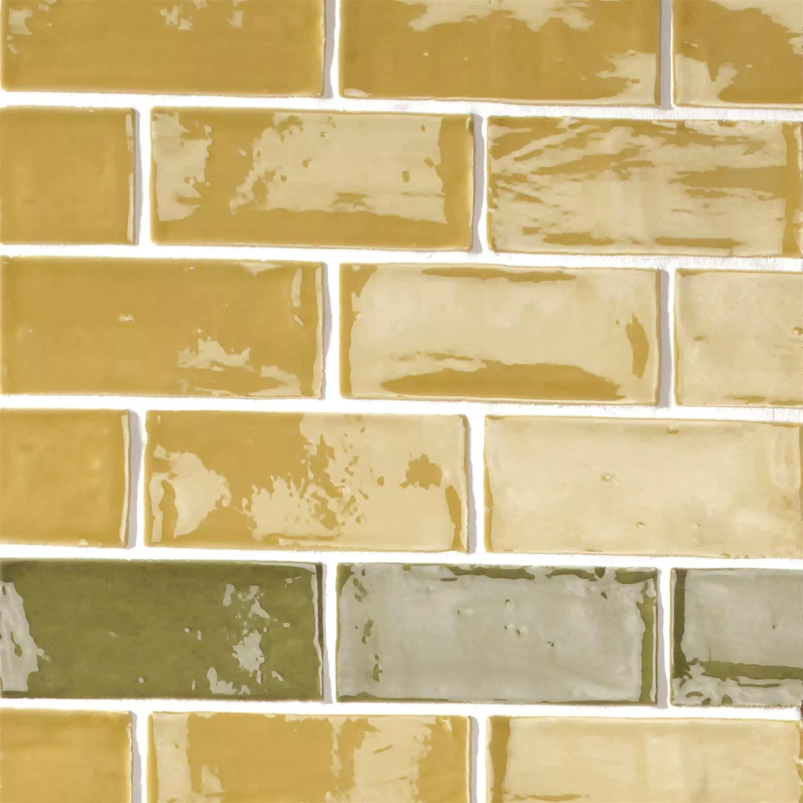 Sample Wall Tile Algier Hand Made 7,5x15cm Yellow