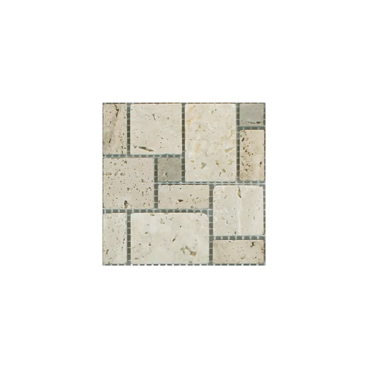 Sample Mosaic Tiles Airbrush Travertin Beige