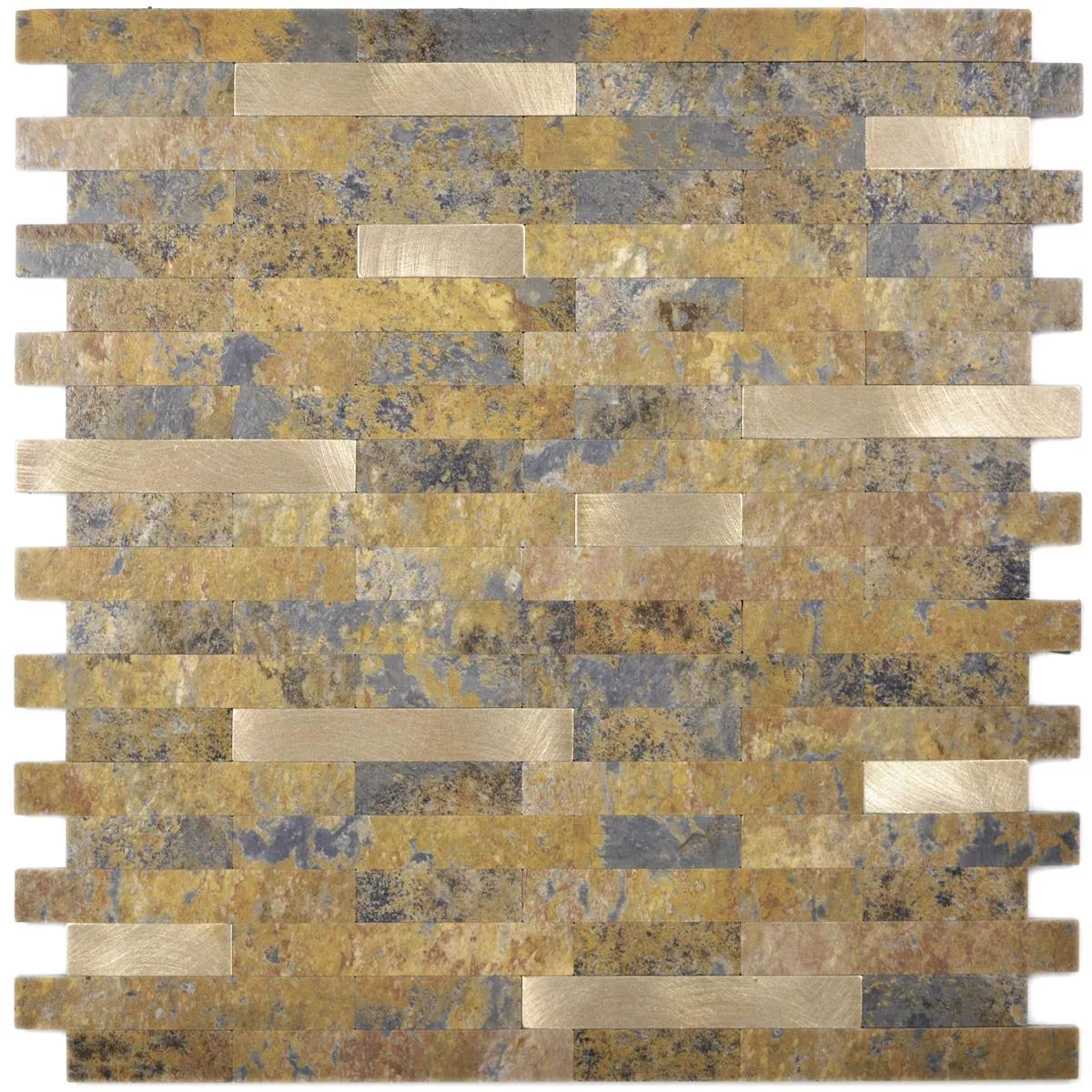 Sample Vinyl Mosaic Tiles Maywald Self Adhesive Brown Gold