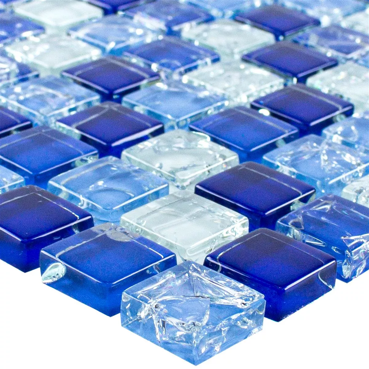 Glass Mosaic Tiles Overland Blue Blanc Glass Mosaic Tiles Overland Blue Blanc