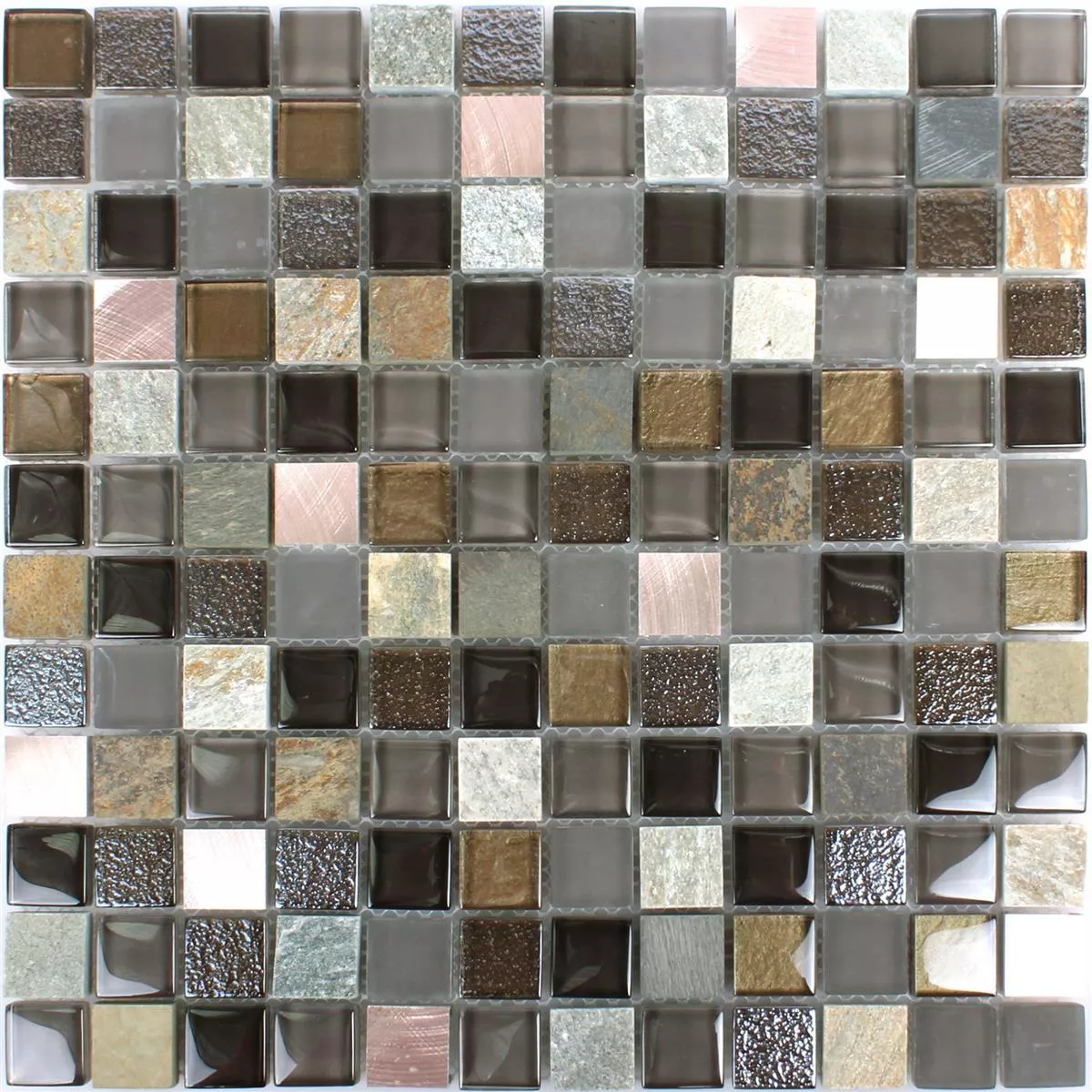 Glass Natural Stone Metal Mosaic Tiles Riksha