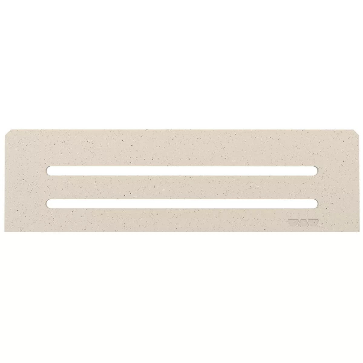 Niche wall shelf Schlüter rectangular 30x8.7cm Wave ivory