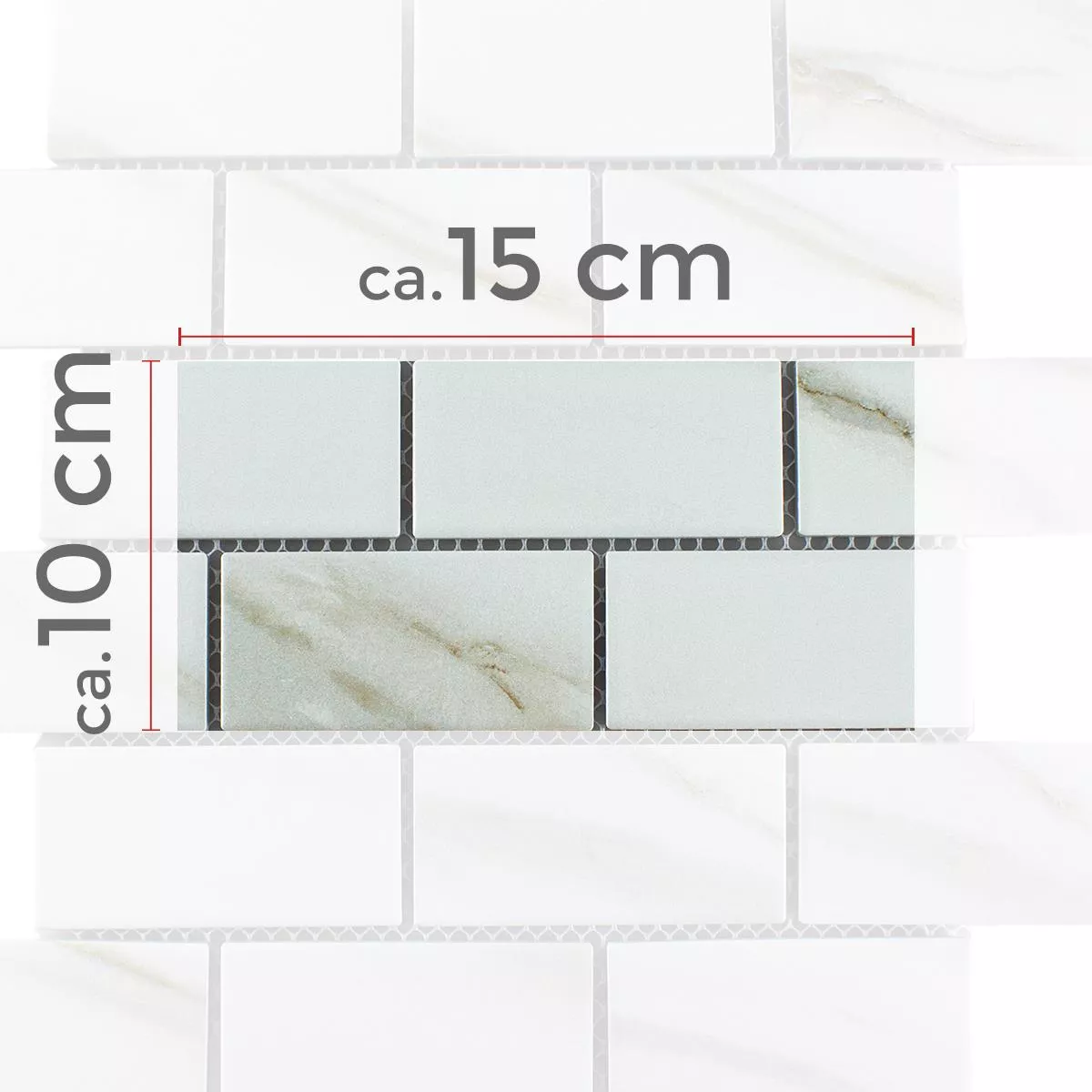 Sample Ceramic Mosaic Tiles Haward Stone Optic Calacatta