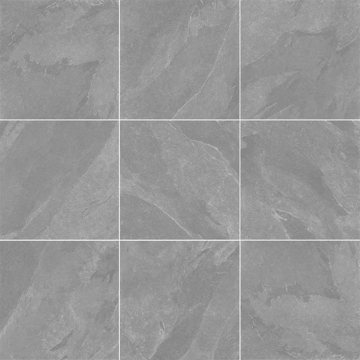 Sample Floor Tiles Memphis Stone Optic R10/B Anthracite 60x60cm