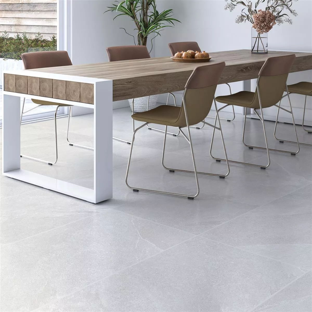 Floor Tiles Memphis Stone Optic R10/B Light Grey 60x120cm