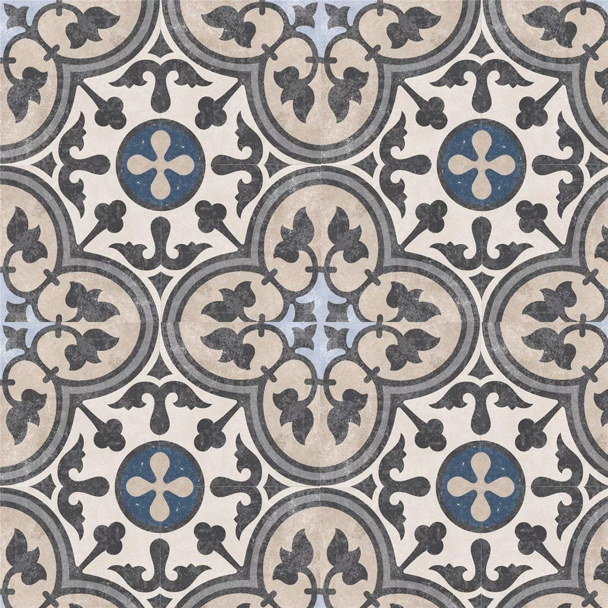Sample Cement Tiles Retro Optic Gris Floor Tiles Luisa 18,6x18,6cm