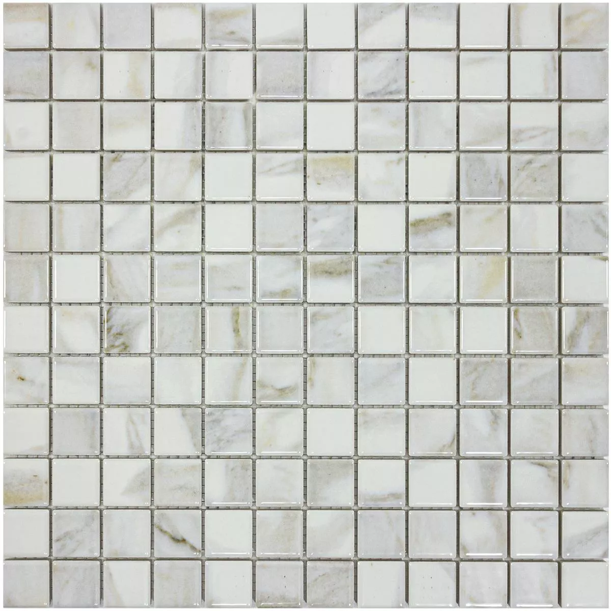 Ceramic Mosaic Tiles Elysium Marble Optic Blanc 23