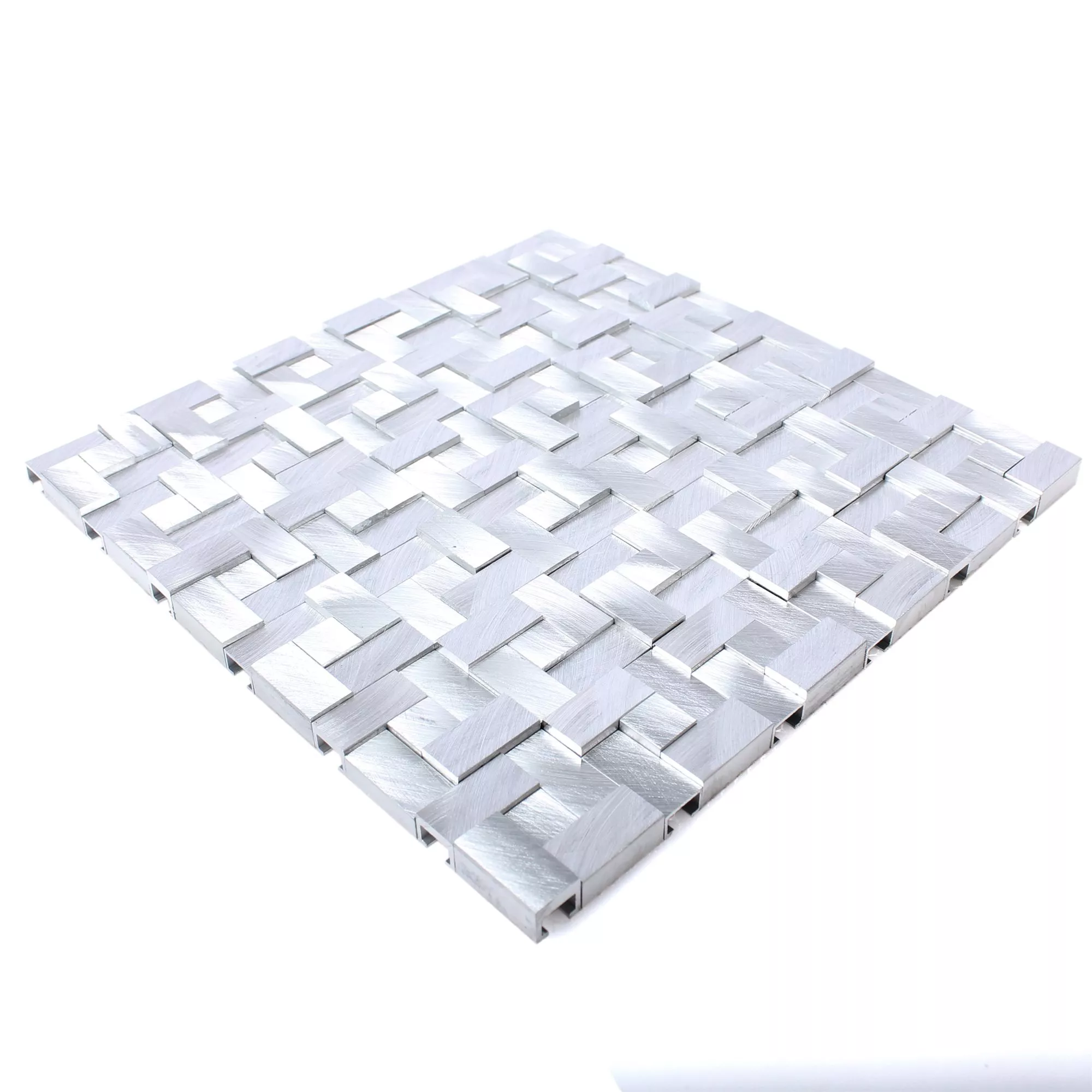 Mosaic Tiles Aluminium Metal Elvis 3D Silver