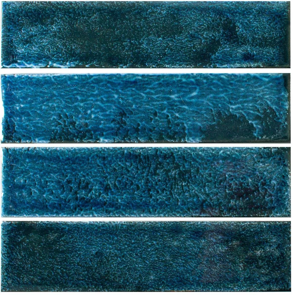 Wall Tile Vanroy Waved 6x24cm Blue