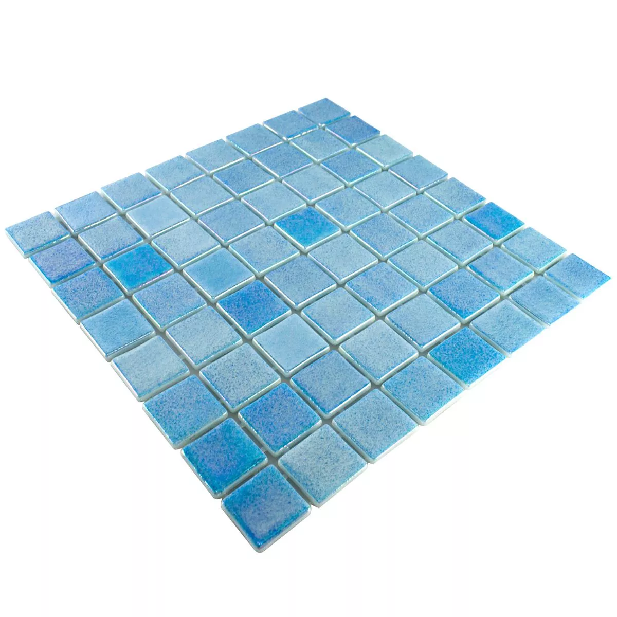 Glass Swimming Pool Mosaic McNeal Light Blue 38