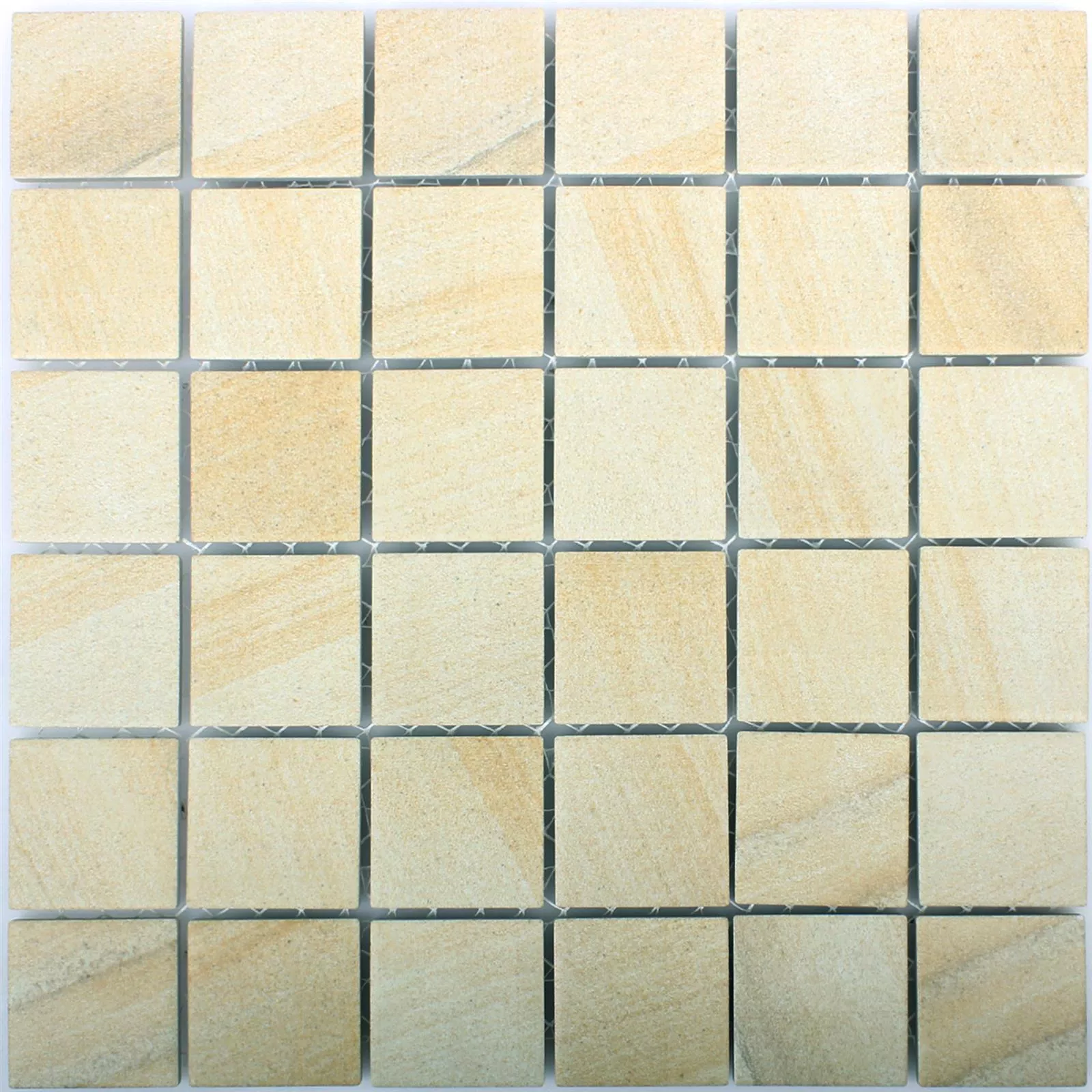 Mosaic Tiles Ceramic Sahara Stone Optic Beige