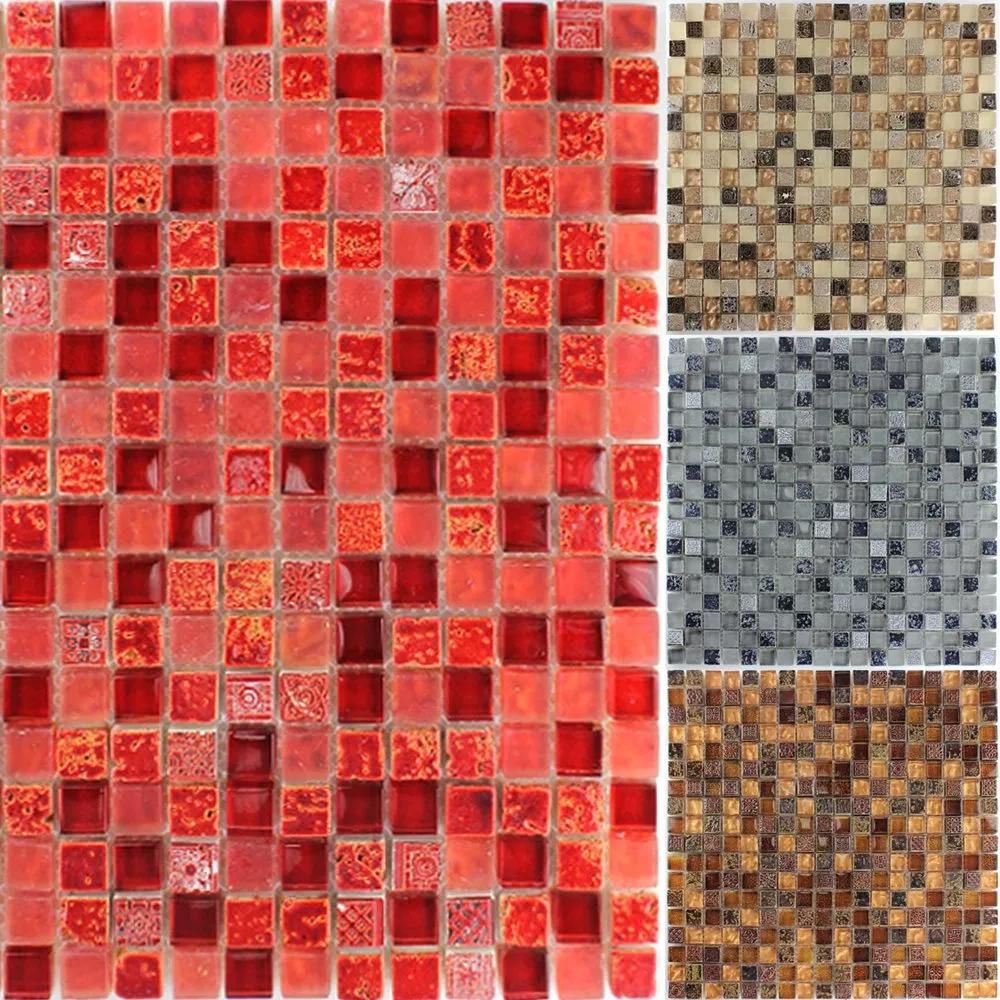 Sample Mosaic Tiles Escimo Glass Natural Stone
