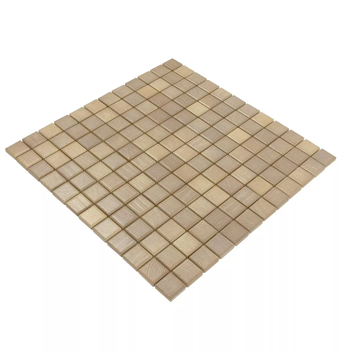 Ceramic Mosaic Tiles Luminara Wood Optic Light Brown