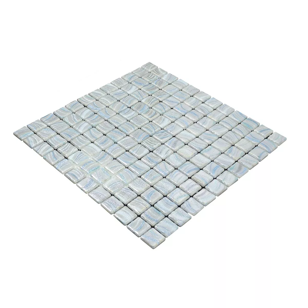 Glass Swimming Pool Mosaic Marisburg Grey Glitter