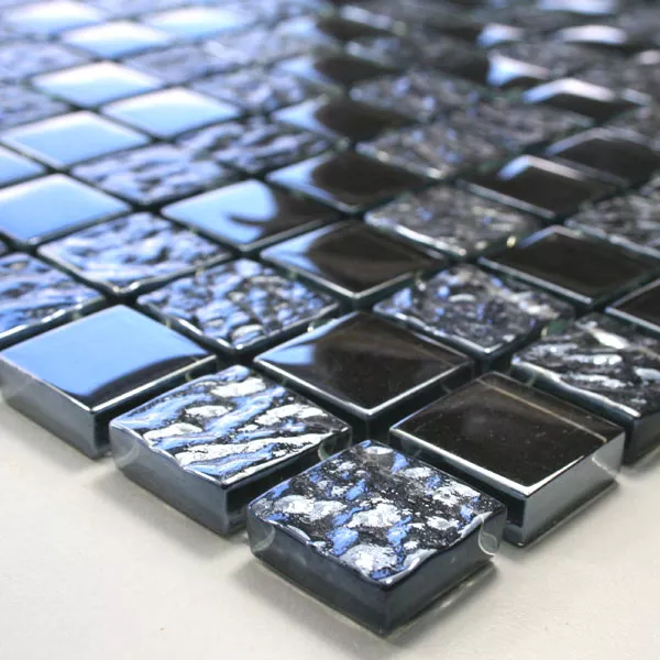Sample Mosaic Tiles Glass Oslo Metal Drummed