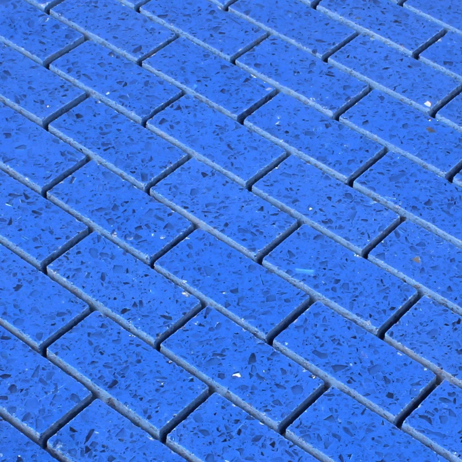 Mosaic Tiles Resin Quartz Blue