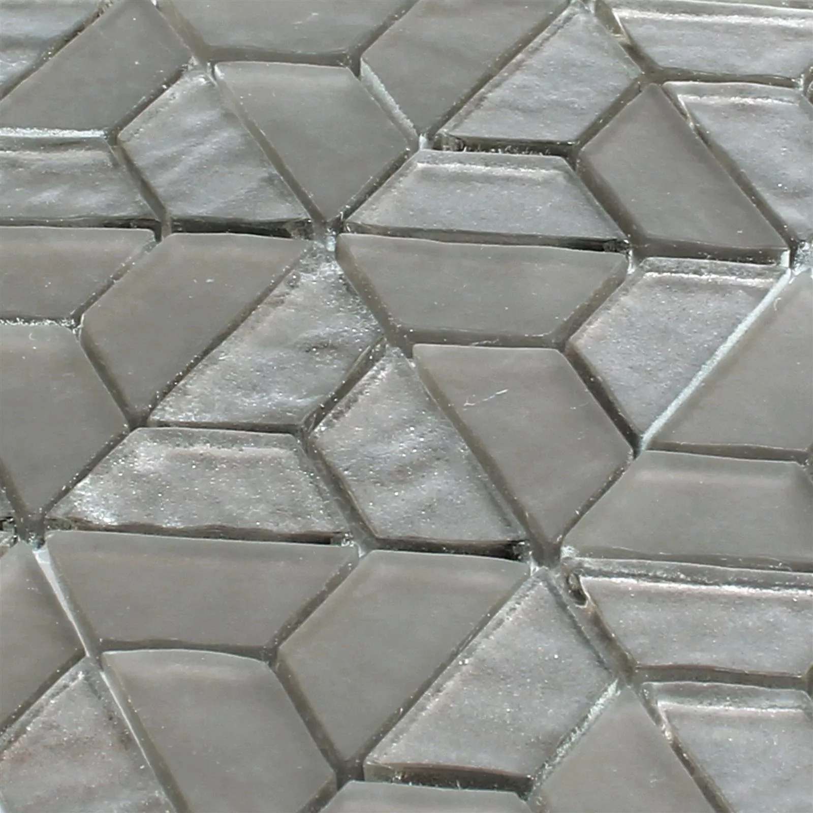 Glass Mosaic Tiles Alaaddin Hexagon Brown
