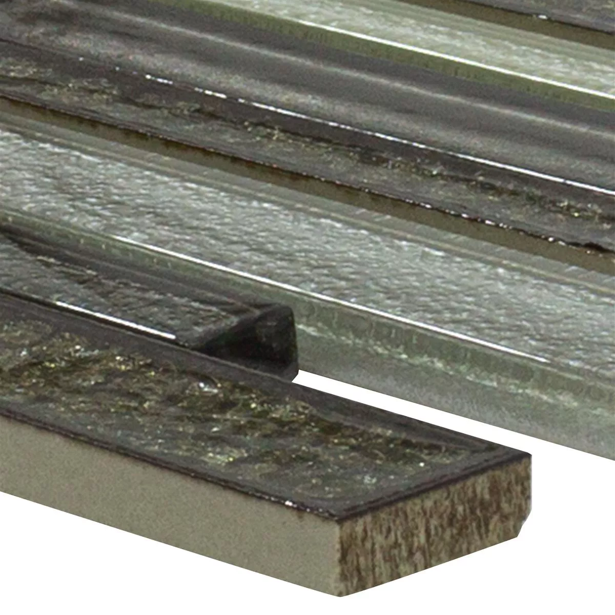 Glass Natural Stone Mosaic Crystal Springs Brick Grey Glass Natural Stone Mosaic Crystal Springs Brick Grey