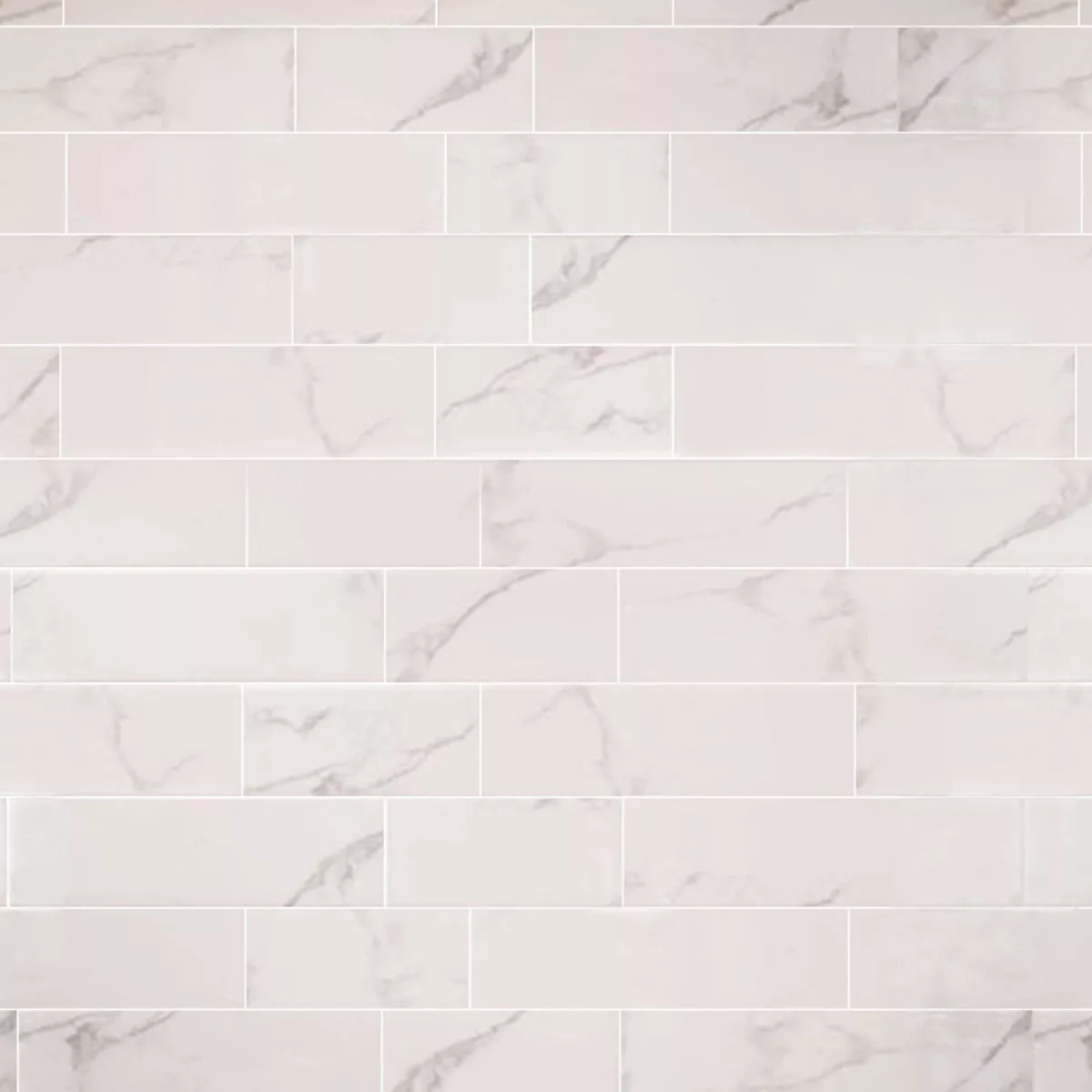 Metro Wall Tiles Girona Marble Optic Blanc Mat 10x20cm