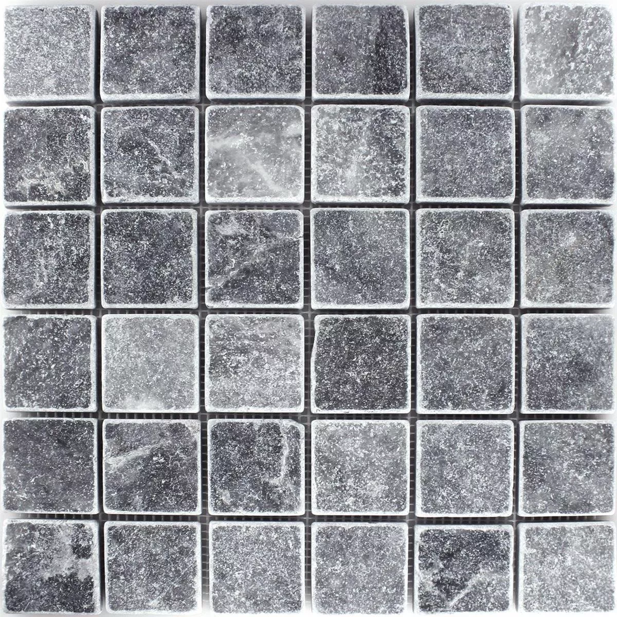 Mosaic Tiles Marble Visso Nero 48