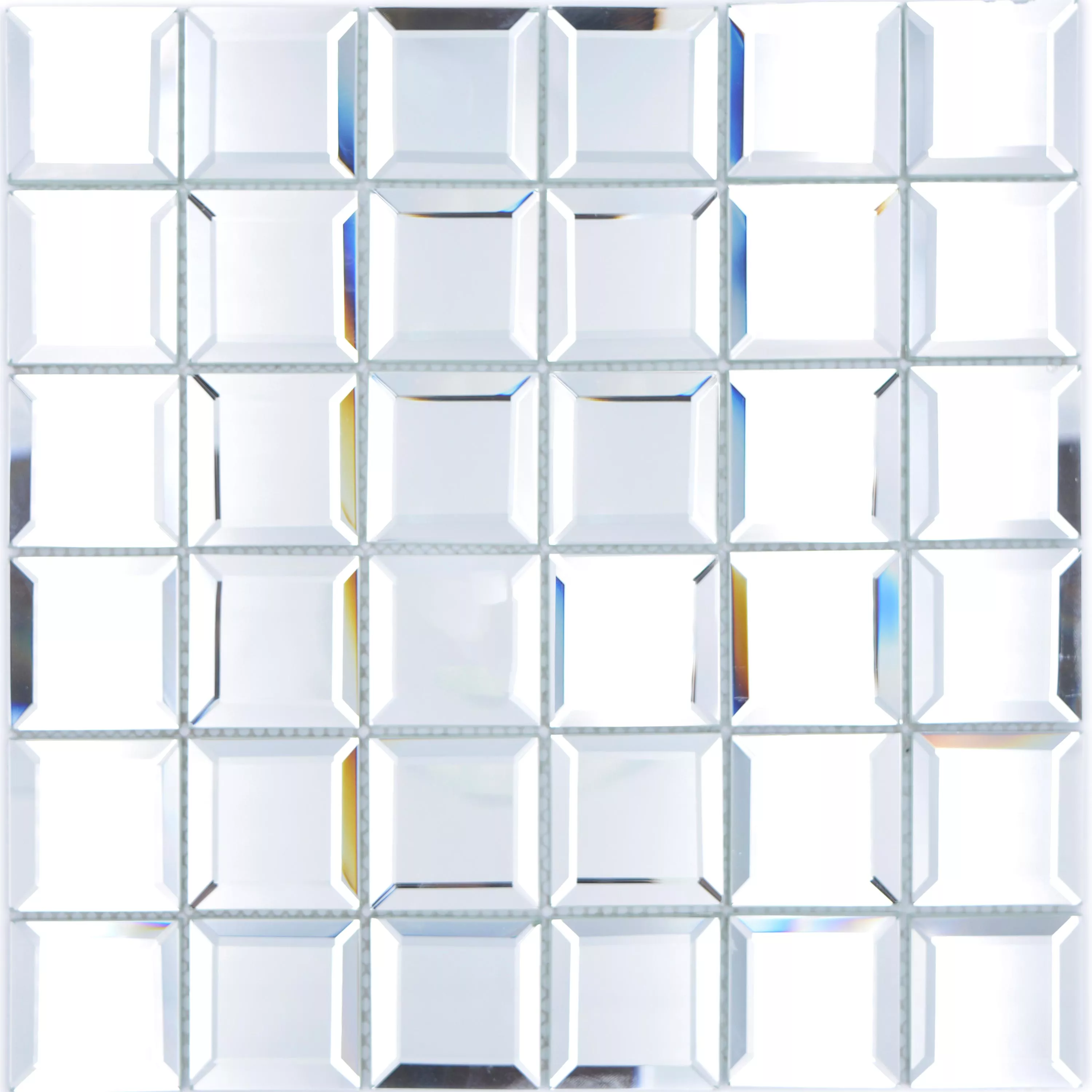 Sample Mirror Metro Mosaic Tiles Reflexion Square