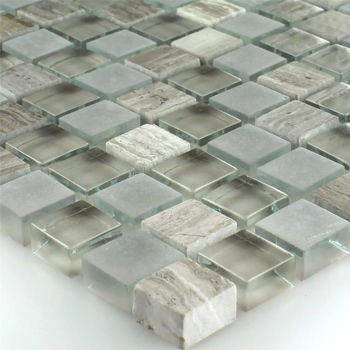 Mosaic Tiles Glass Marble Burlywood 15x15x8mm