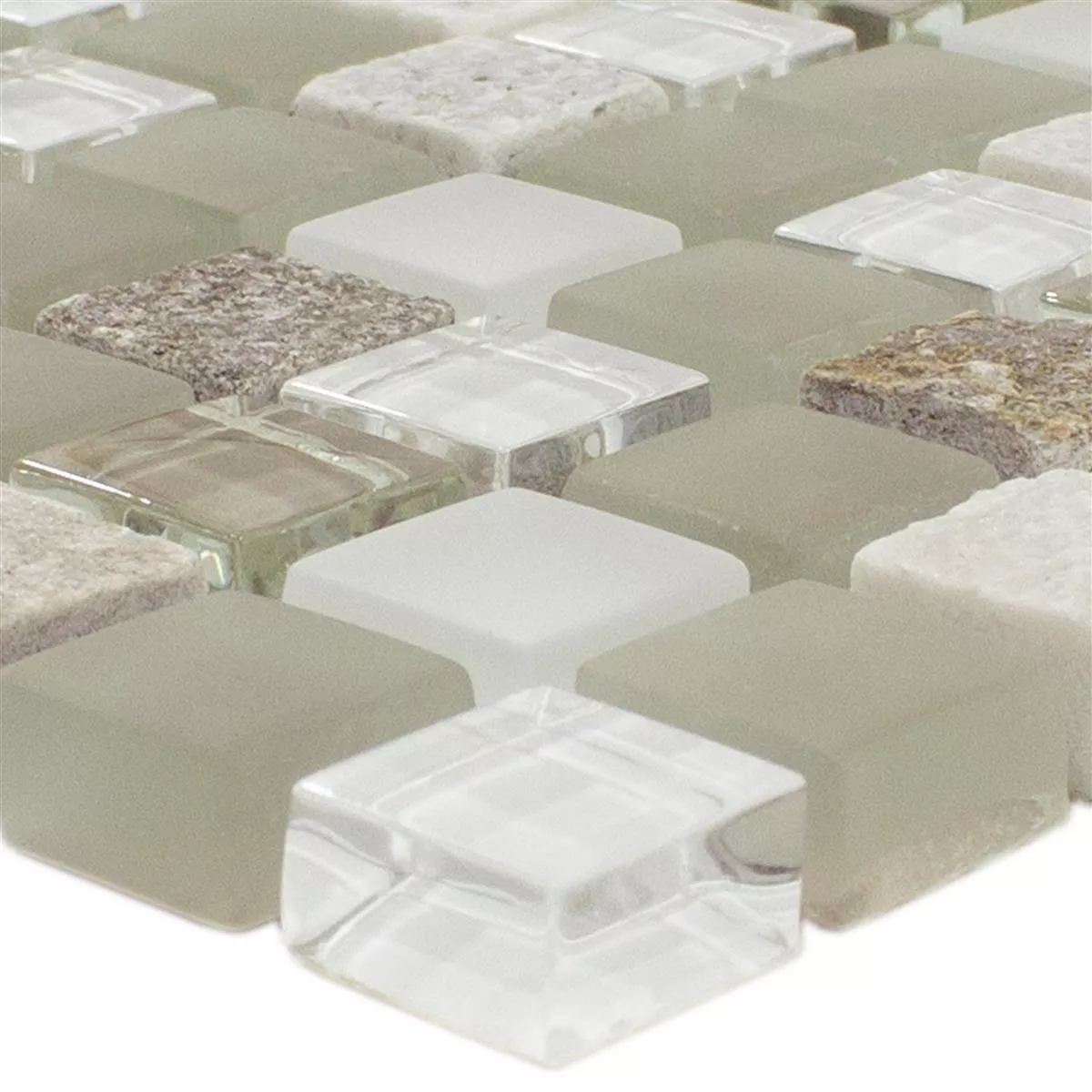 Sample Glass Mosaic Tiles Delicias Glass Natural Stone Mix