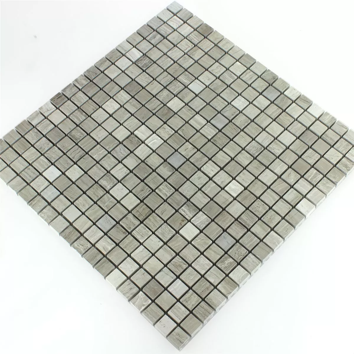 Sample Mosaic Tiles Marble  Mud Grey Polished