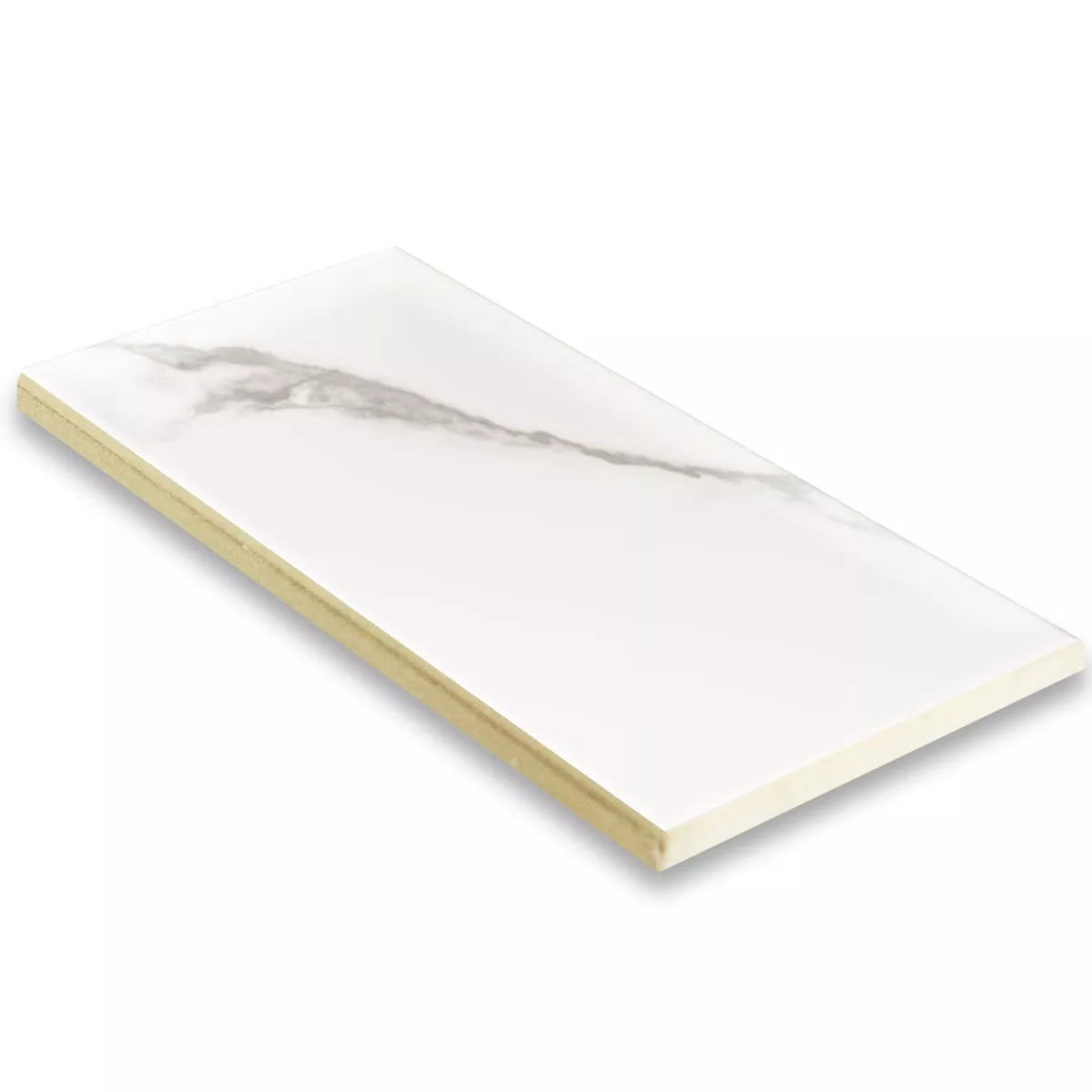 Metro Wall Tiles Girona Marble Optic Blanc Mat 10x20cm