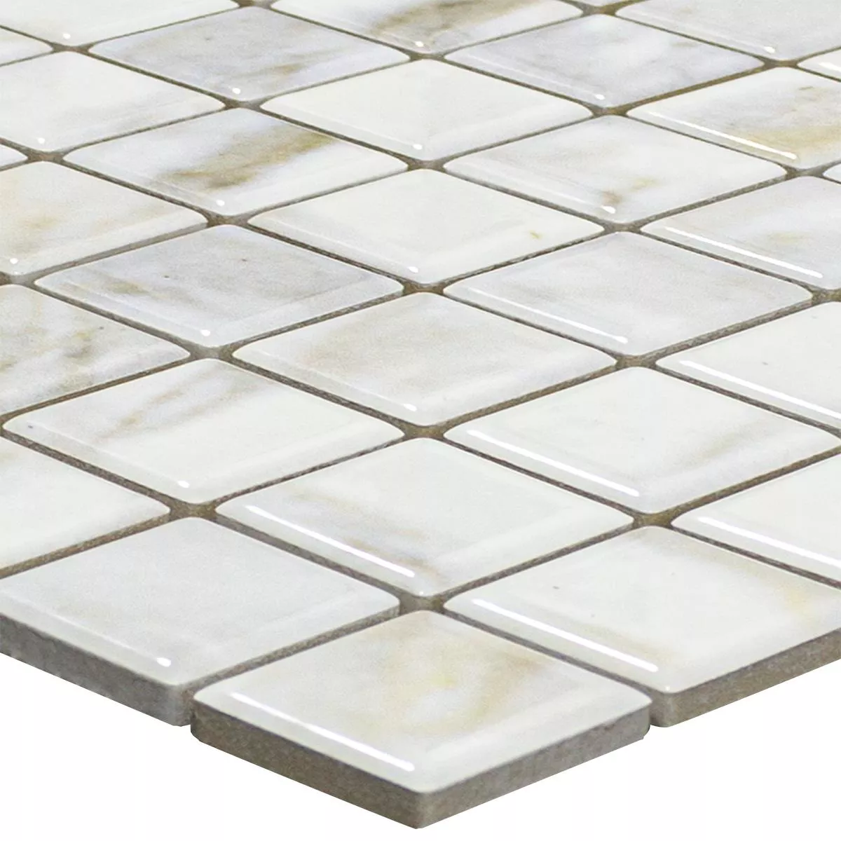 Ceramic Mosaic Tiles Elysium Marble Optic Blanc 23