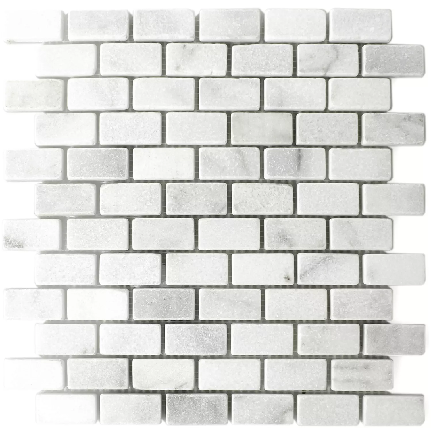 Marble Natural Stone Mosaic Treviso Brick White