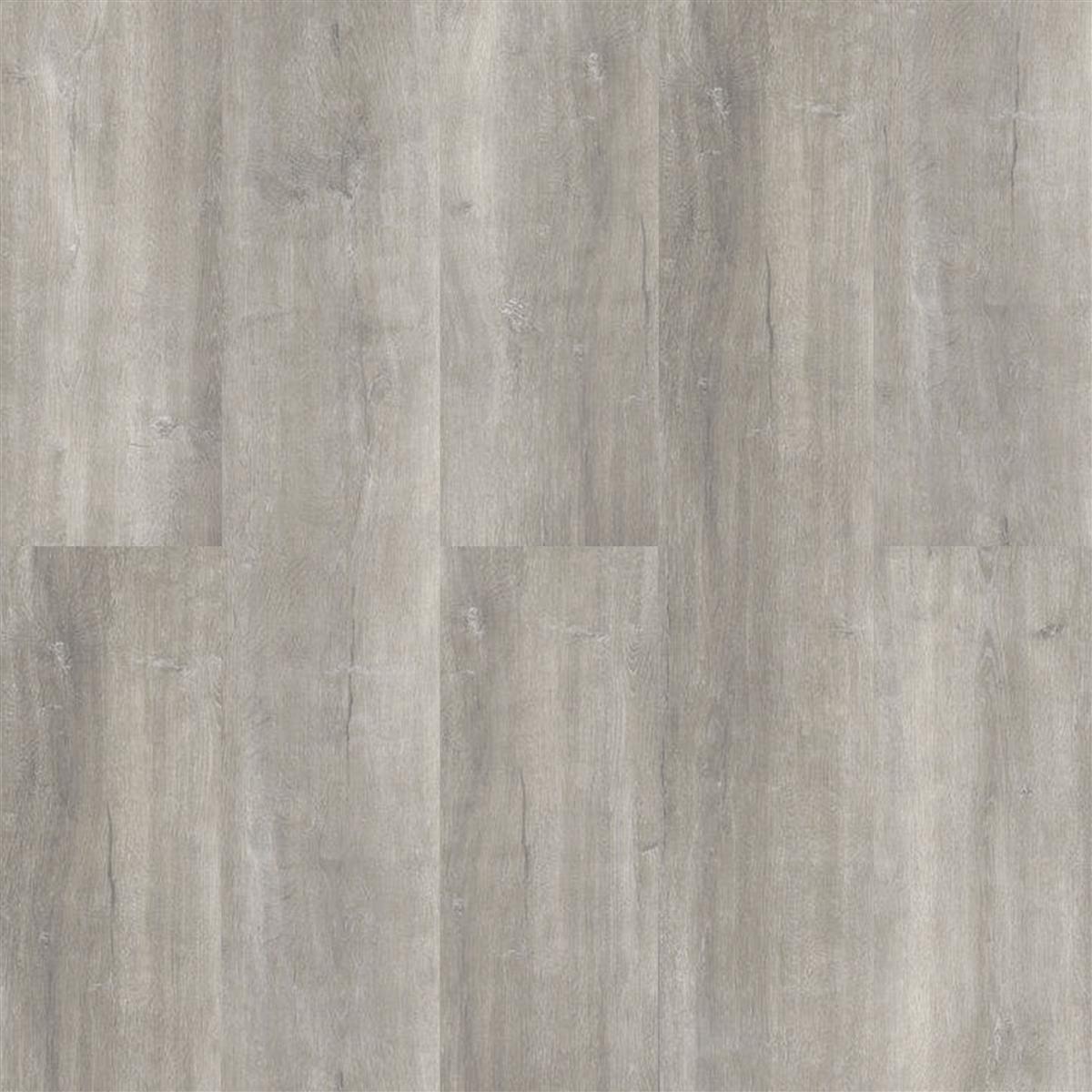 Vinyl Floor Tiles Click System Greywood Grey 17,2x121cm