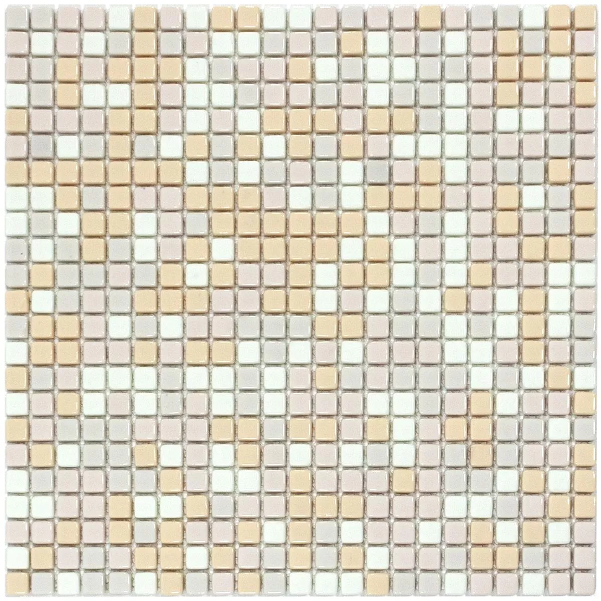 Glass Mosaic Tiles Delight Creme Mix