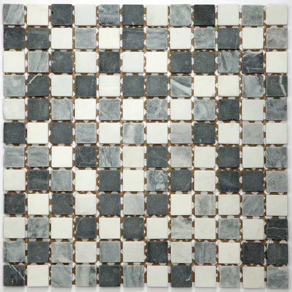 Sample Mosaic Tiles Marble Black Mix 