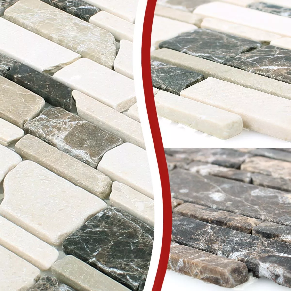 Sample Mosaic Tiles Marble Havel Brick