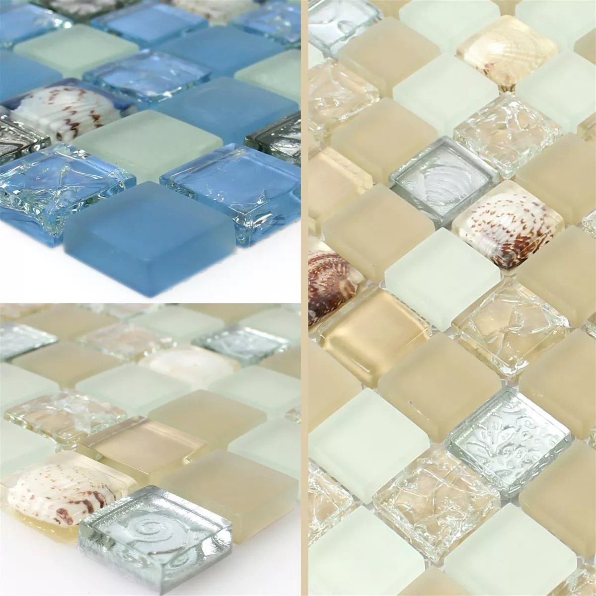 Mosaic Tiles Glass Shell
