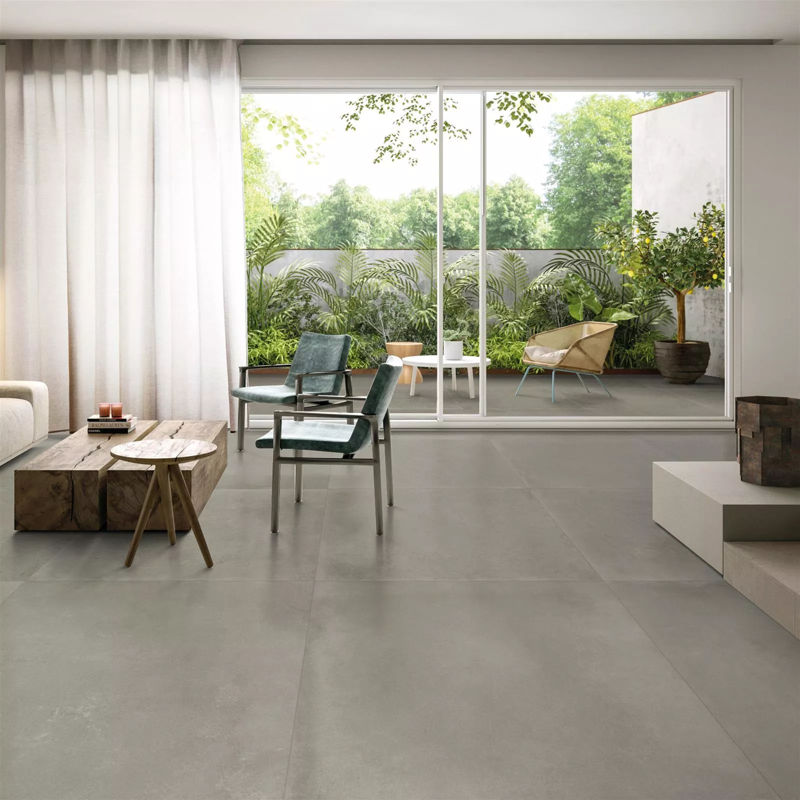 Sample Floor Tiles Cement Optic Nepal Slim Beige 100x100cm