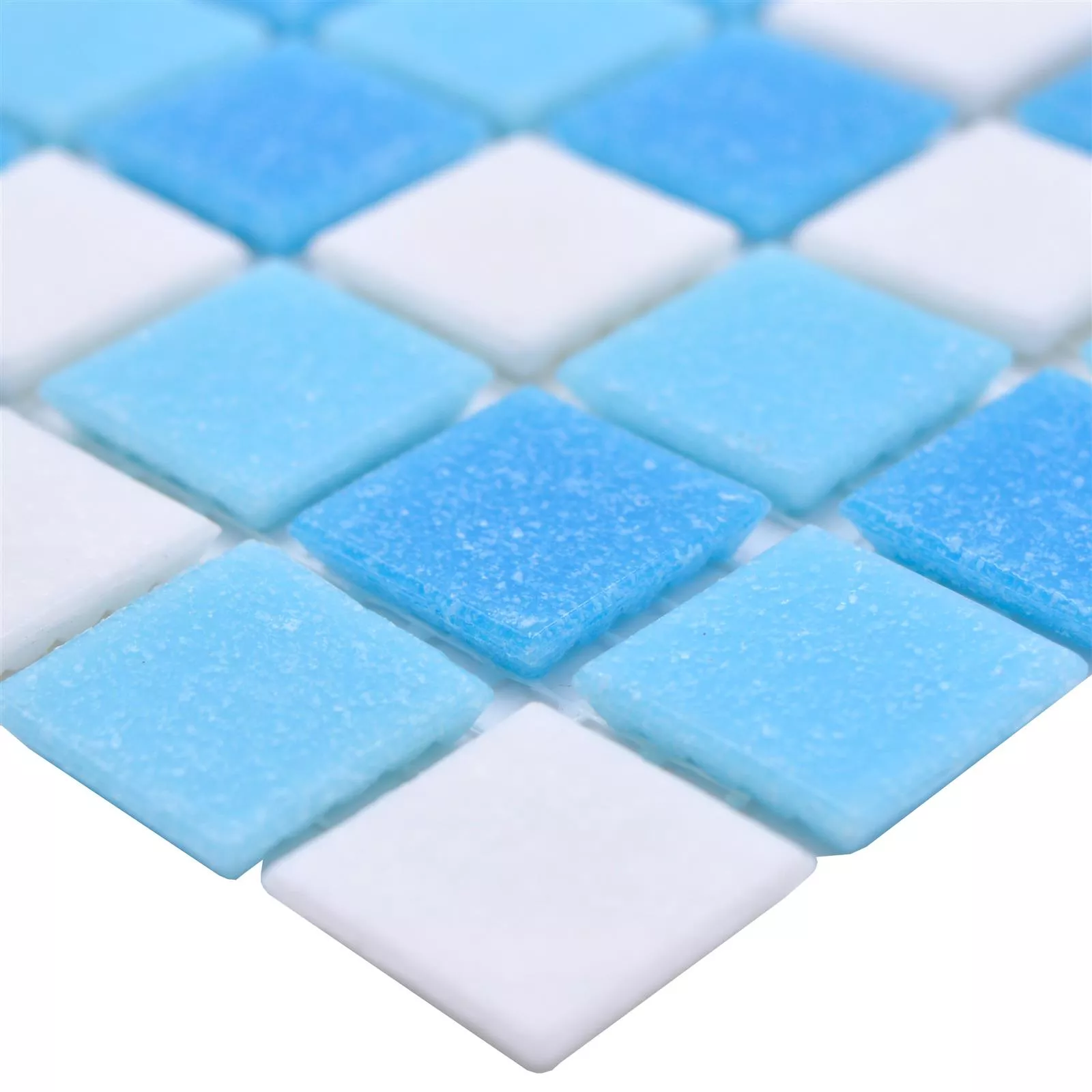 Sample Schwimmbad Pool Mosaik North Sea Weiß Blau Mix