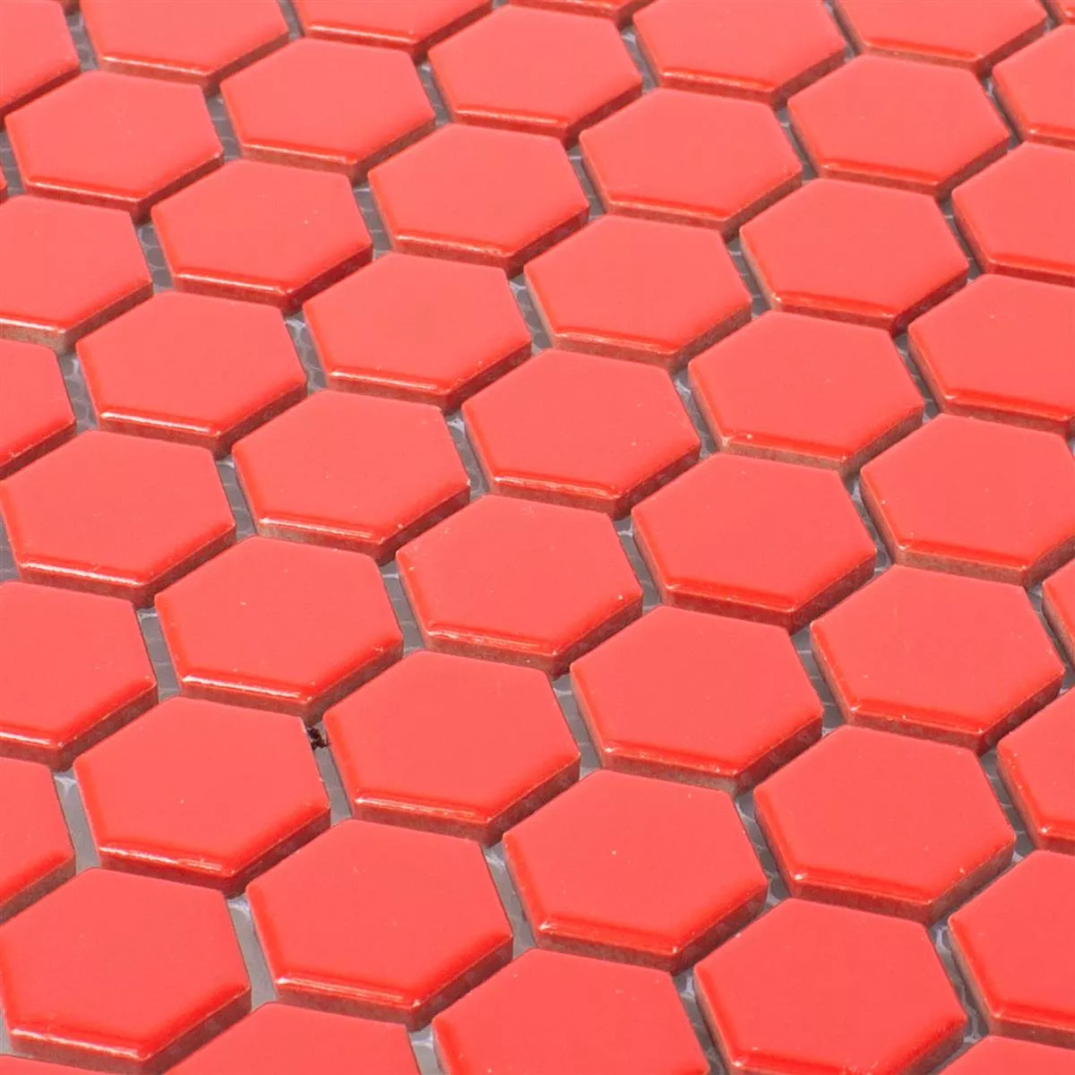 Ceramic Mosaic Tiles Zenon Red Mat