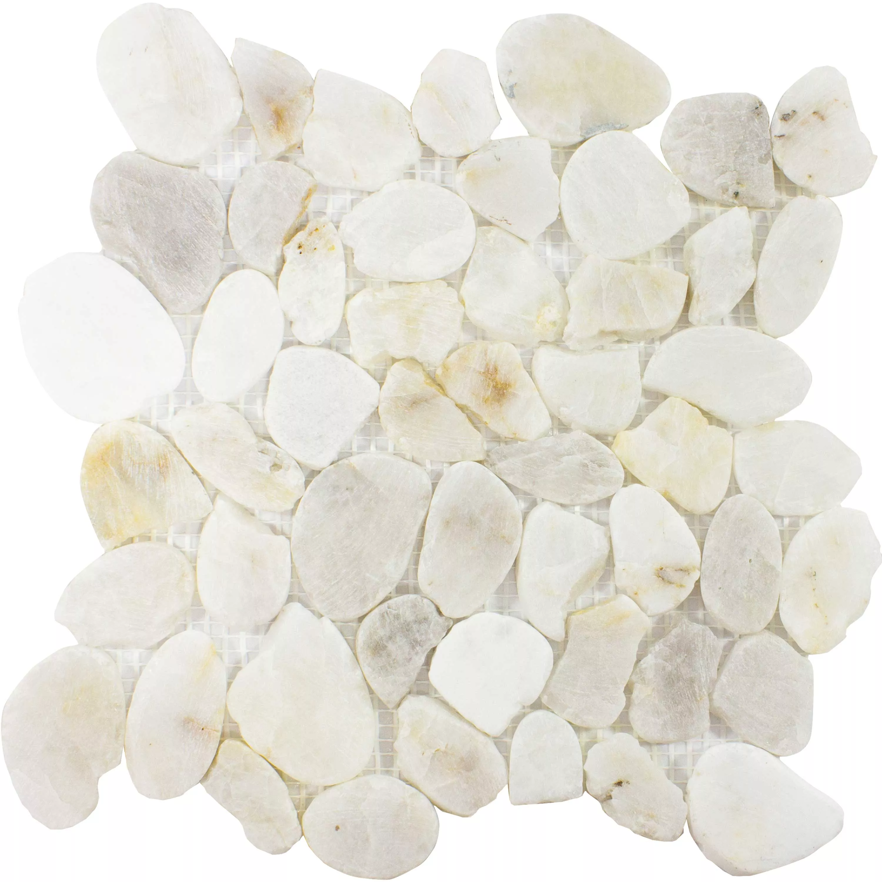 River Pebbles Mosaic Natural Stone Riva Blanc River Pebbles Mosaic Natural Stone Riva Blanc