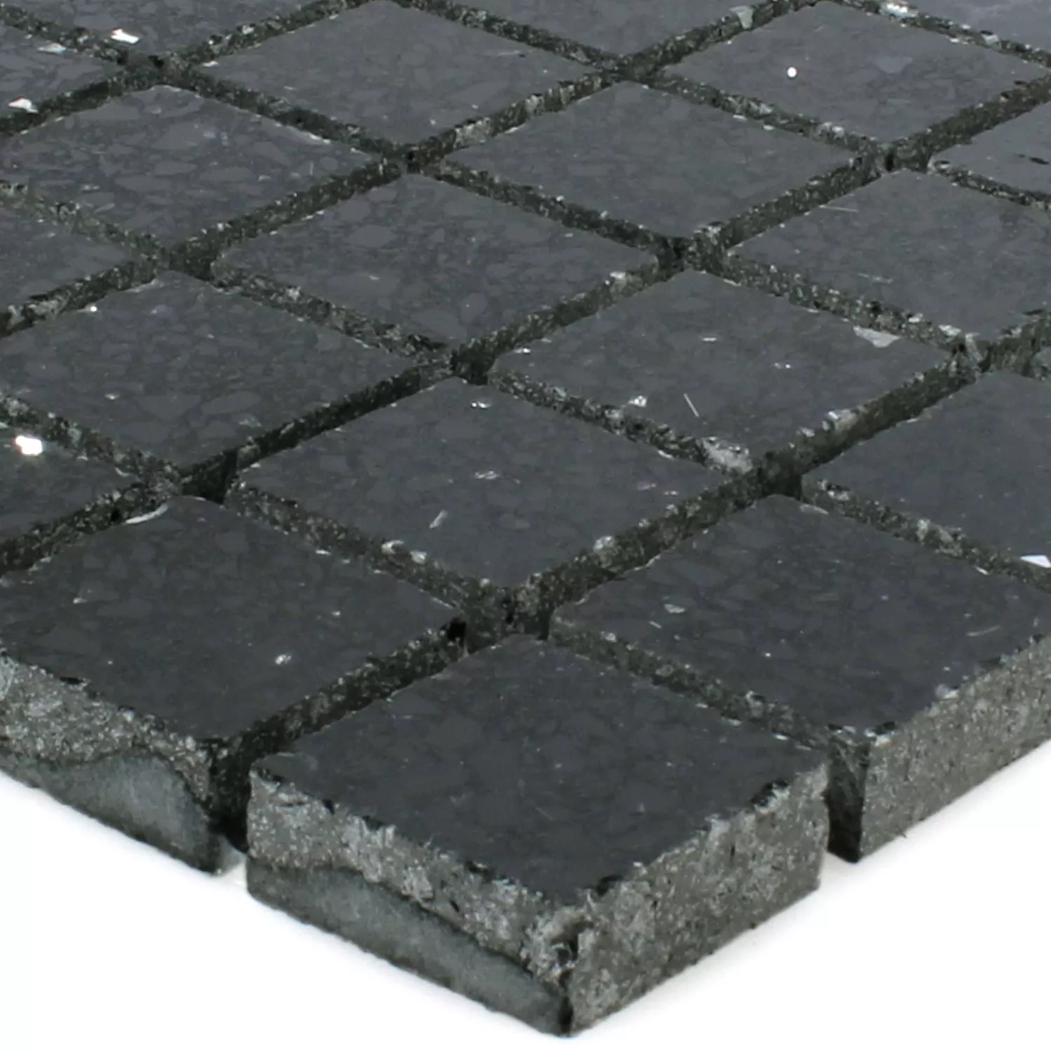 Mosaic Tiles Quartz Resin Black 23 Mosaic Tiles Quartz Resin Black 23