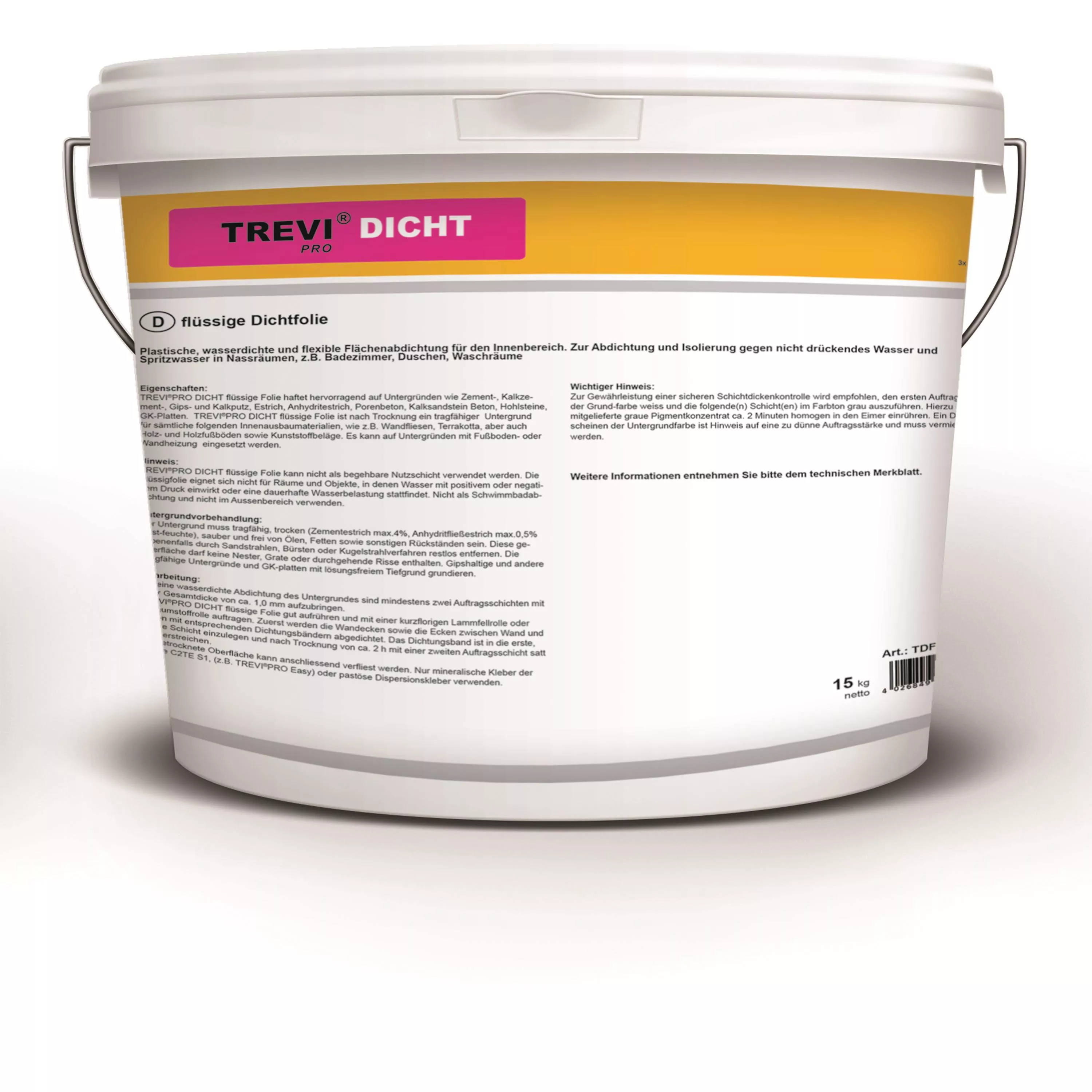 Trevi Pro Tight Liquid Sealing Film Off White (15KG)