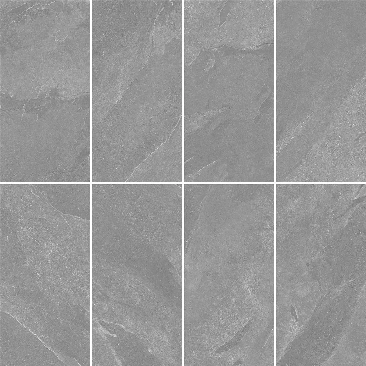 Floor Tiles Memphis Stone Optic R10/B Anthracite 60x120cm
