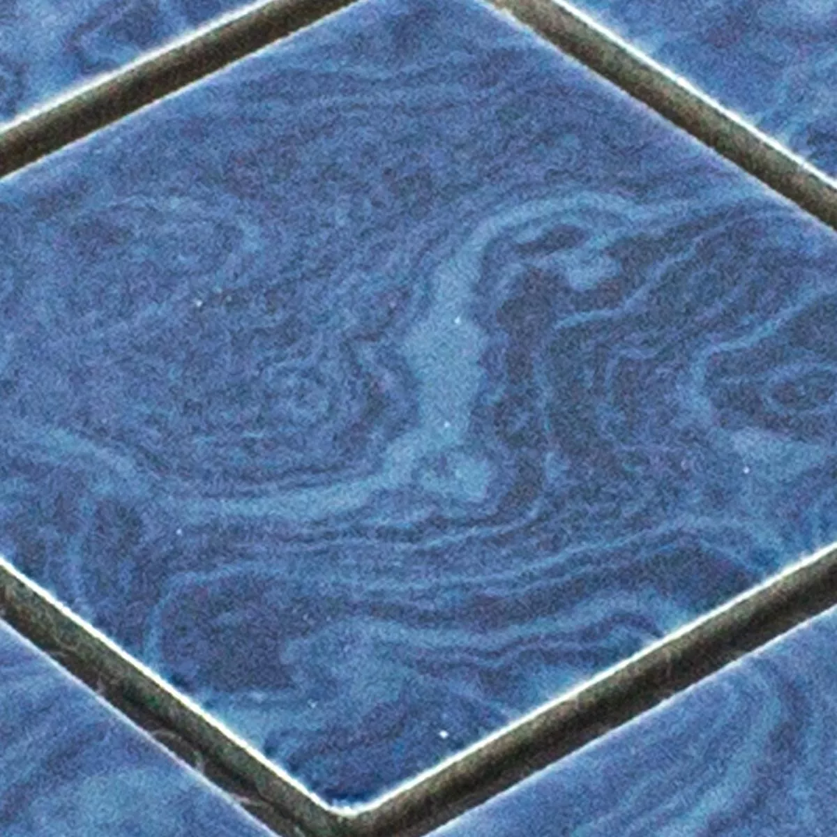 Sample Ceramic Mosaic Tiles David Blue Uni