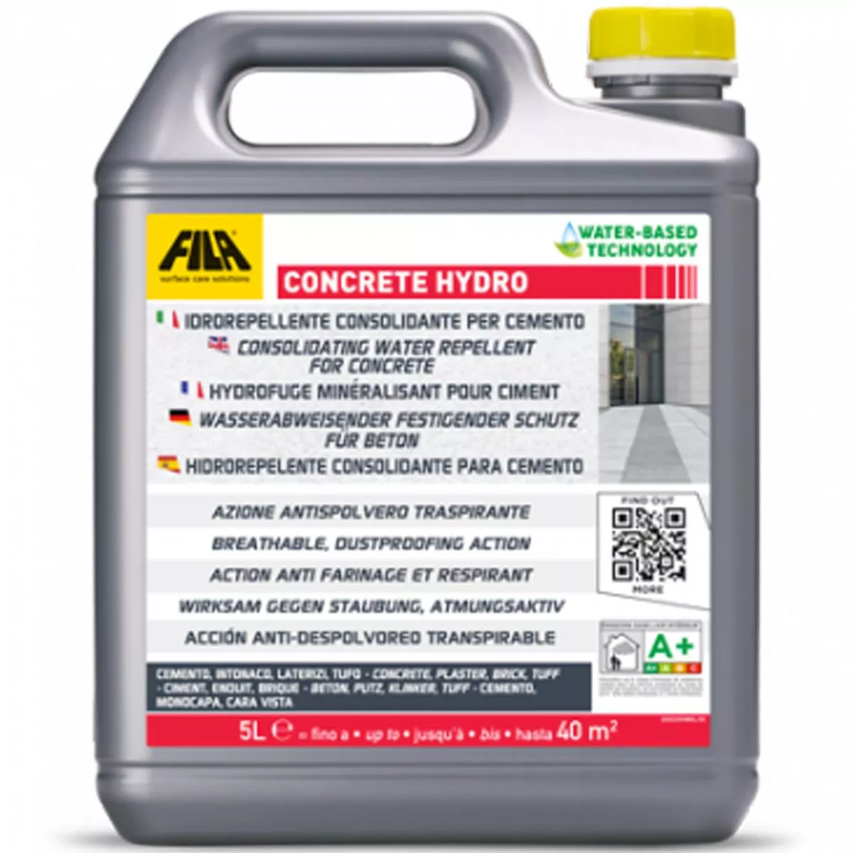 Fila CONCRETE HYDRO Water-repellent protection for concrete 5 liters