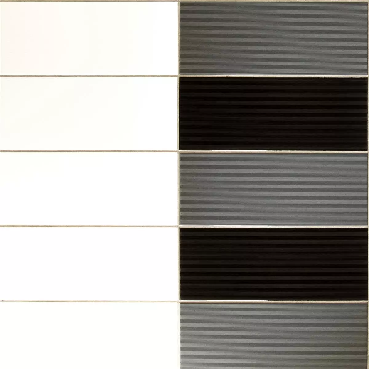 Sample Wall Tiles Freiberg Striped 15x40cm Grey