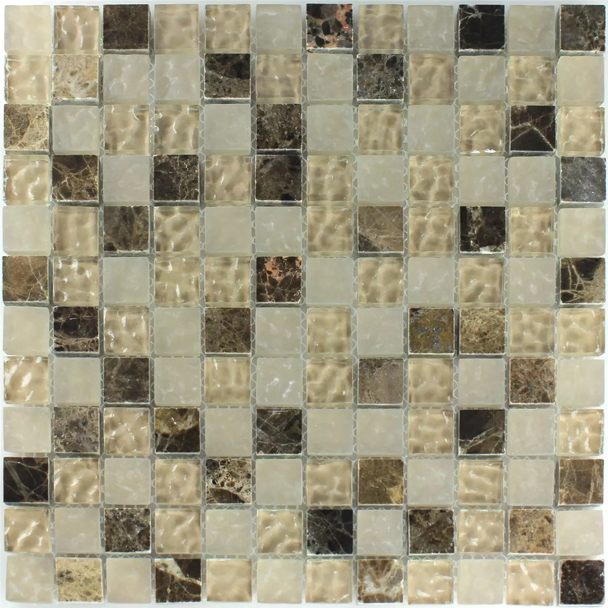 Sample Mosaic Tiles Glass Marble Quebeck Brown